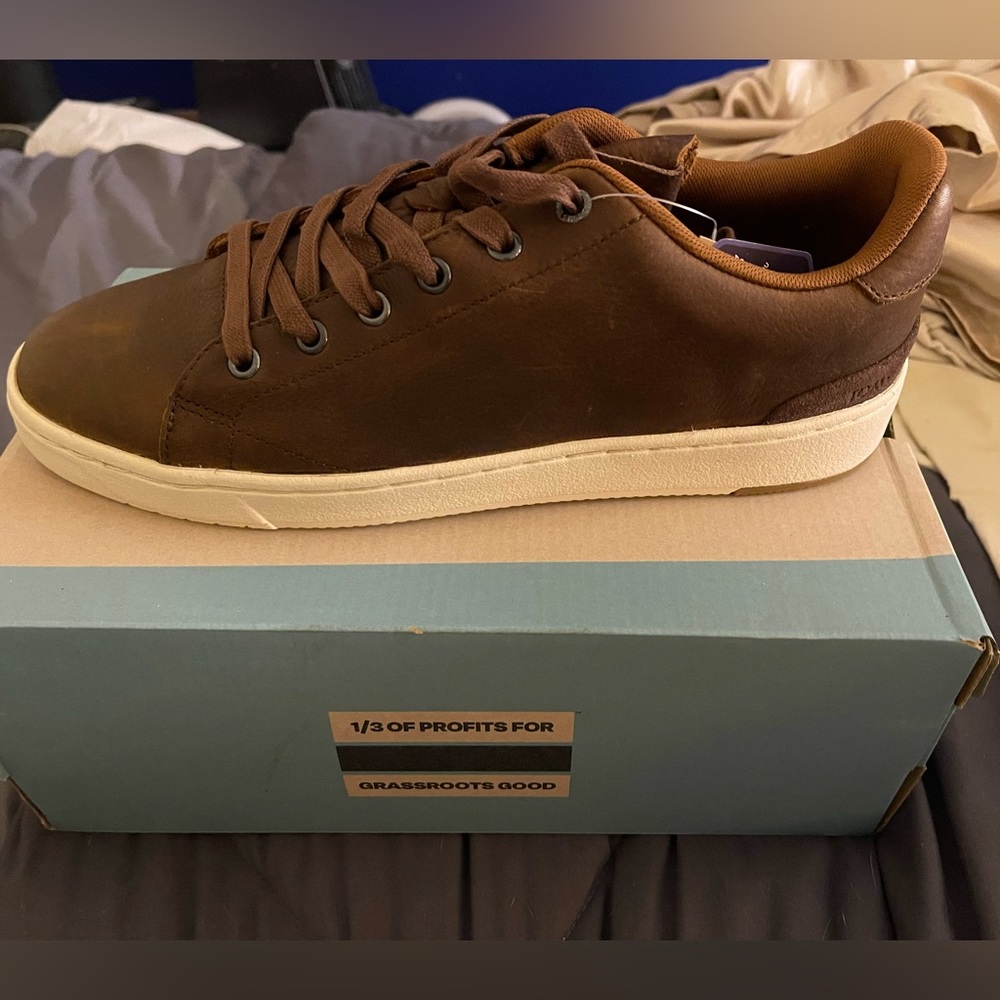 TOMS, low top, chicory brown, leather